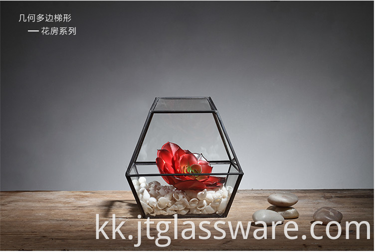 Glass Terrarium Geometric Shape 